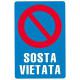 CARTELLO PVC SOSTA VIETATA 30X20