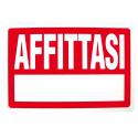 CARTELLO PVC AFFITTASI 30X20