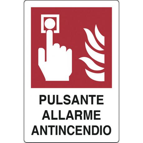 CARTELLO PVC PULSANTE ANTINCENDIO 30X20