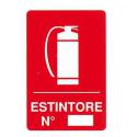 CARTELLO PVC ESTINTORE 30X20