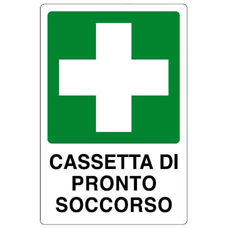 CARTELLO PVC CASSETTA PR.SOCCORSO 30X20