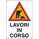 CARTELLO POLIONDA LAVORI IN CORSO 70X50