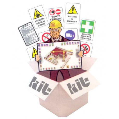 CARTELLI PER CANTIERE EDILE KIT 22PZ