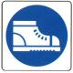 CARTELLO ALU OBBLIGO SCARPE SICUREZZA 27X27