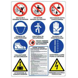 CARTELLO POLIONDA CANTIERE EDILE 90X70