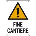 CARTELLO POLIONDA FINE CANTIERE 60X40