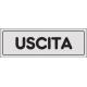 CARTELLO PVC ADESIVO USCITA 15X5