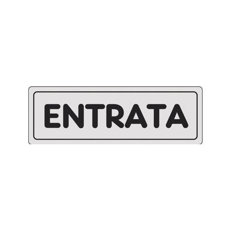 CARTELLO PVC ADESIVO ENTRATA 15X5