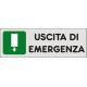 CARTELLO PVC ADESIVO USCITA EMERGENZA 15X5