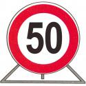CARTELLO LIMITE 50KM/H RIFRANGENTE 60CM