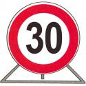 CARTELLO LIMITE 30KM/H RIFRANGENTE 60CM