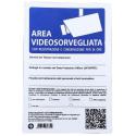 CARTELLO PVC AREA VIDEOSORVEGLIATA 30X20
