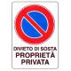 CARTELLO PVC DIV.SOSTA PROP.PRIV. 30X20