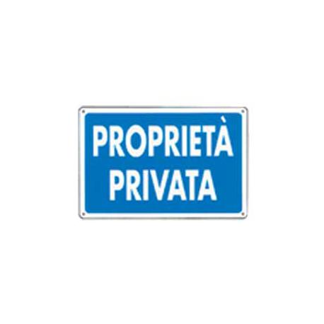CARTELLO PVC PROP.PRIVATA 30X20