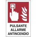 CARTELLO PVC PULSANTE ANTINCENDIO 30X20