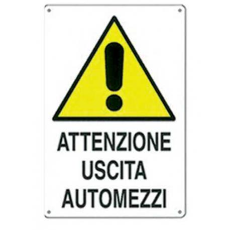 CARTELLO POLIONDA USCITA AUTOMEZZI 70X50