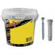 NOBEX TASSELLO NYLON C/VITE MXV 6X30 BUCKET 150PZ MXV - 150 pezzi