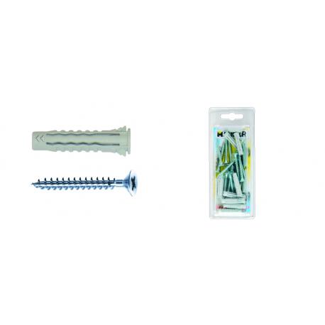 NOBEX TASSELLO NYLON UNIVERSALE C/VITE 6X30 15PZ MXV6-B - blister da pz.15