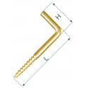 RAMPINO A VITE OTTONE FIL.LEGNO 20X70 %