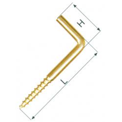 RAMPINO A VITE OTTONE FIL.LEGNO 22X80 %