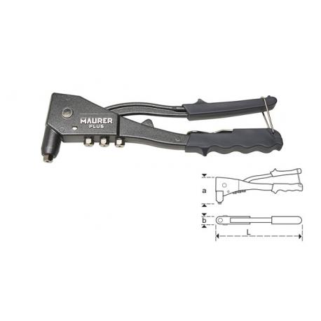 MAURER PLUS RIVETTATRICE MPLUS 270MM ALU 2.4-3.2-4.0-4.8