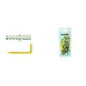 NOBEX TASSELLO NYL C/GANCIO QUADRI 4X20 30PZ MQ4-B