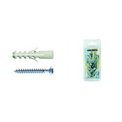 NOBEX TASSELLO C/BORDO C/VITE 5X25 20PZ MCV/102-B - blister da pz.20