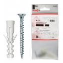 NOBEX #TASSELLO NYLON SENZA BORDO C/VITE 6X30 20PZ AV-V - blister da pz.20