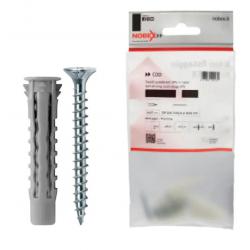 NOBEX #TASSELLO NYLON UNIVERSALE C/VITE 8X40 15PZ NCV-V - blister da pz.15