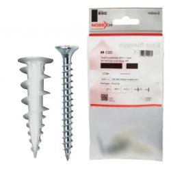NOBEX #ASSELLO NYLON X CARTONGESSO C/VITE 6X37 10PZ SPV - blister da pz.10 - nylon
