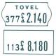 ETICHETTE X TX16 RETT.26X16 BICOL. AZ-GI PER TX16 - rettang.-1000pz per rt