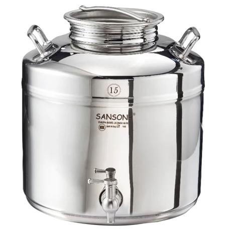 #FUSTO INOX SALDATO OLIO SANSONE EUROPA 15L