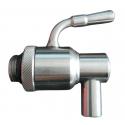 RUBINETTO INOX OLIO SALVAGOCCIA 1/2 C/GHIERA