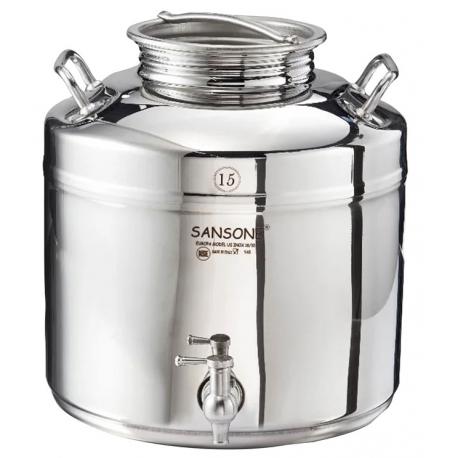 FUSTO INOX SALDATO OLIO SANSONE EUROPA 15L