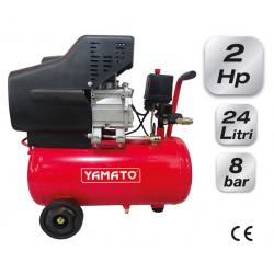 YAMATO COMPRESSORE YAMATO LUBRIF C/CARR 24L 2.0HP