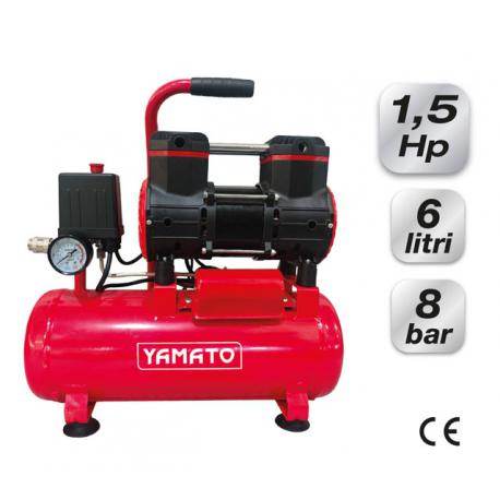 YAMATO COMPRESSORE YAMATO O/LESS SILENZ 6L 1.5HP