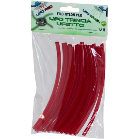 FILO UFO/UFETTO RED NYL TOND D6MMX15CM 24PZ
