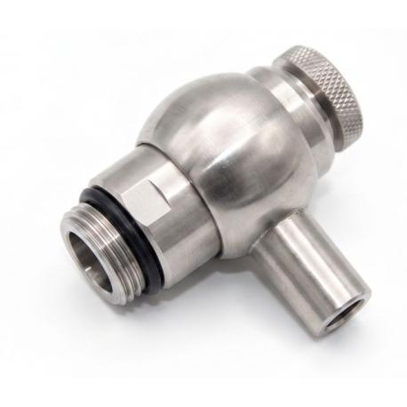RUBINETTO INOX OLIO A VITE C/SALVAGOCCIA 1/2