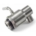 RUBINETTO INOX OLIO A LEVA C/SALVAGOCCIA 1/2