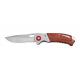 AUSONIA COLTELLO TASCA LAMA INOX MANICO LEGN 18CM
