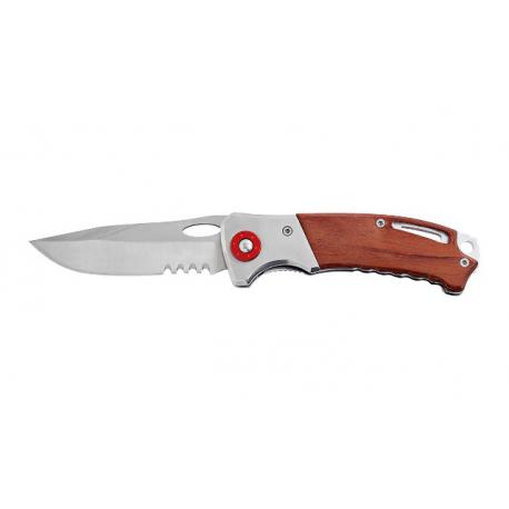 AUSONIA COLTELLO TASCA LAMA INOX MANICO LEGN 18CM