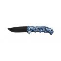 AUSONIA COLTELLO TASCA LAMA INOX MAN PLAST BLU 21CM