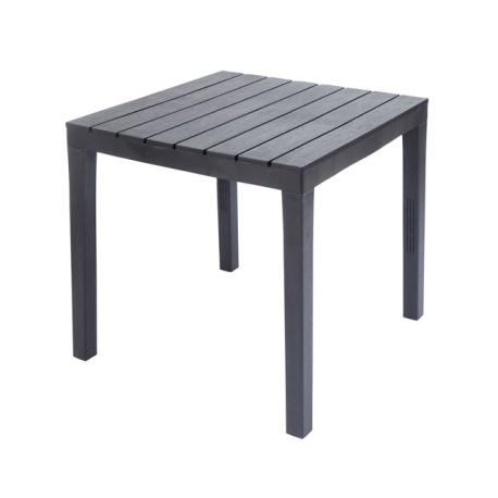 TAVOLO SIMILWOOD BALI 78X78XH72 ANTRACITE
