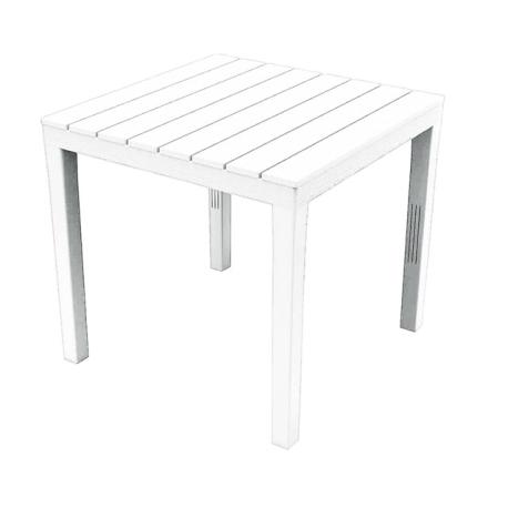 TAVOLO SIMILWOOD BALI 78X78XH72 BIANCO