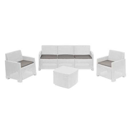 SALOTTO SIMILRATTAN GARDA DIV+2POLT+TAV BIAN