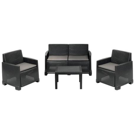 SALOTTO SIMILRATTAN ISEO DIV+2POLT+TAV ANTRAC