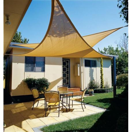 PAPILLON VELA OMBREGGIANTE QUADRATA 3.6X3.6M ECRU