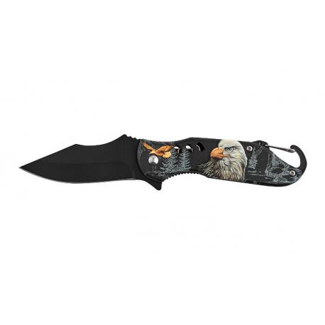 AUSONIA COLTELLO TASCA LAM INOX M/ALL ACQUILA 3D 17CM