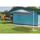 PAPILLON OMBRELL TONDO GALDANA C/PULSANTE C/BASE 2,7M