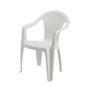 LETTINO RESINA HAITI C/CUSC 195X65XH78 BIANCO